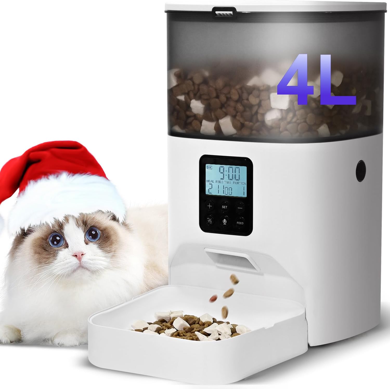 ANDOLL HOME Automatic Cat Feeder 4L