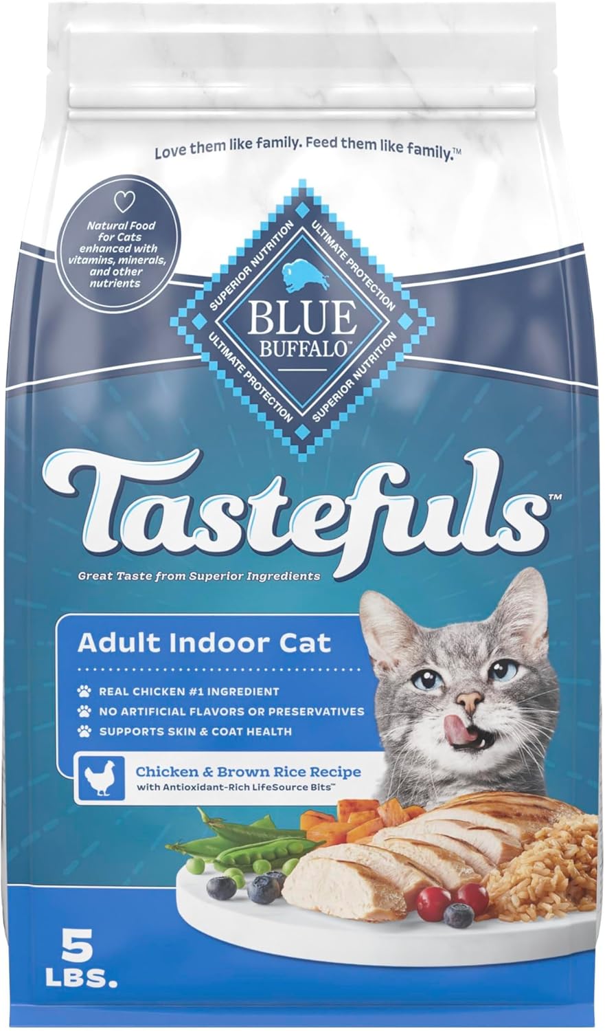 Blue Buffalo Tastefuls Natural Dry Food for Indoor Cats