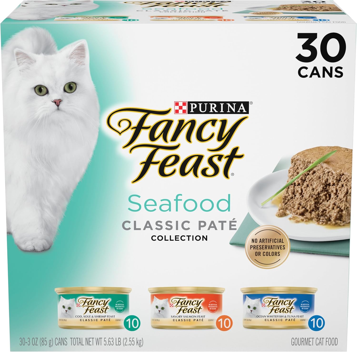 Purina Fancy Feast Seafood Classic Pate Variety Pack